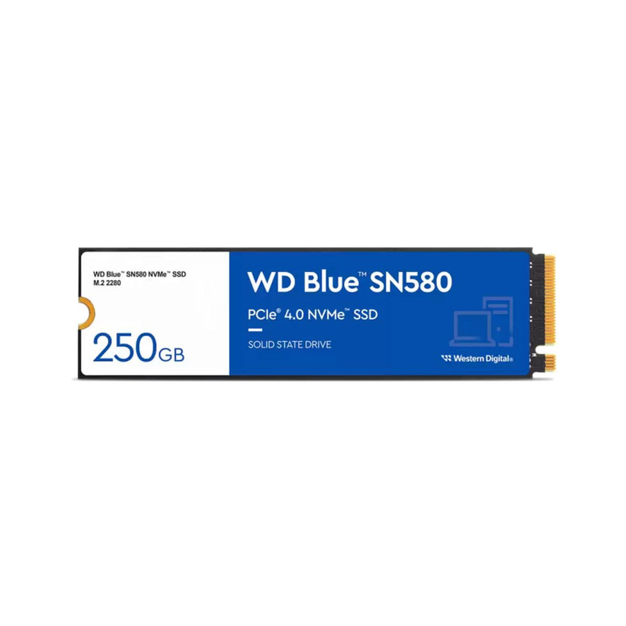 Western Digital WD Blue SN580 250GB PCIe 4.0 NVMe SSD - Front View