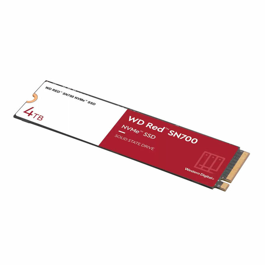 Western Digital WDS400T1R0C 4 TB SSD, red PCI Express 3.0 M.2 NVMe, 3400 MB/s speed, ideal for NAS systems, 0º to 70º temperature range