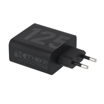 Motorola SJMC1252 oplader zwart met USB-C aansluiting en 125W vermogen, compatibel met universele apparaten, snellader, 1m kabel.