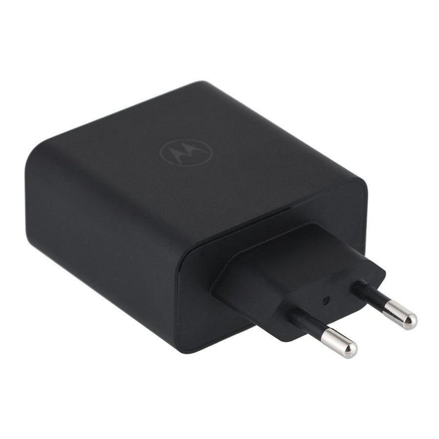 Motorola SJMC1252 oplader, 125W snellader, universele compatibiliteit, zwart, USB-C aansluiting.