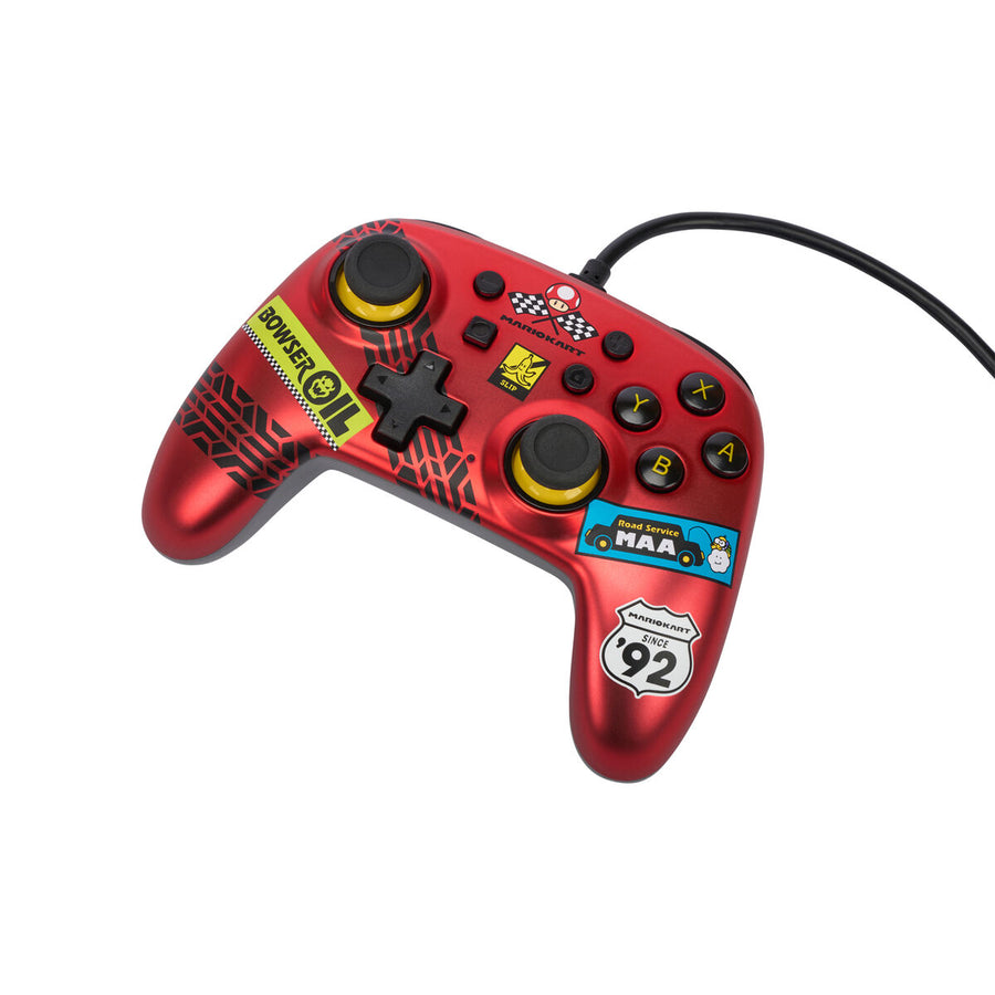 PowerA NSGP0124-01 Wired Gamepad in Red with USB Cable and Custom Graphics